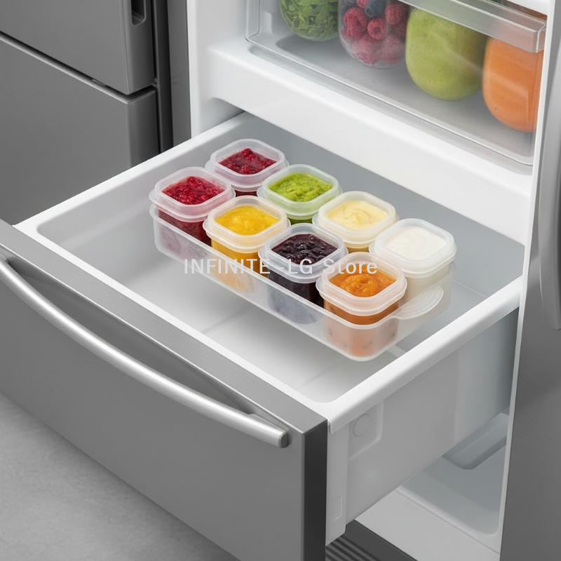 Food Storage Freezer Containers - Mini Freezer Box With Lid Sauce