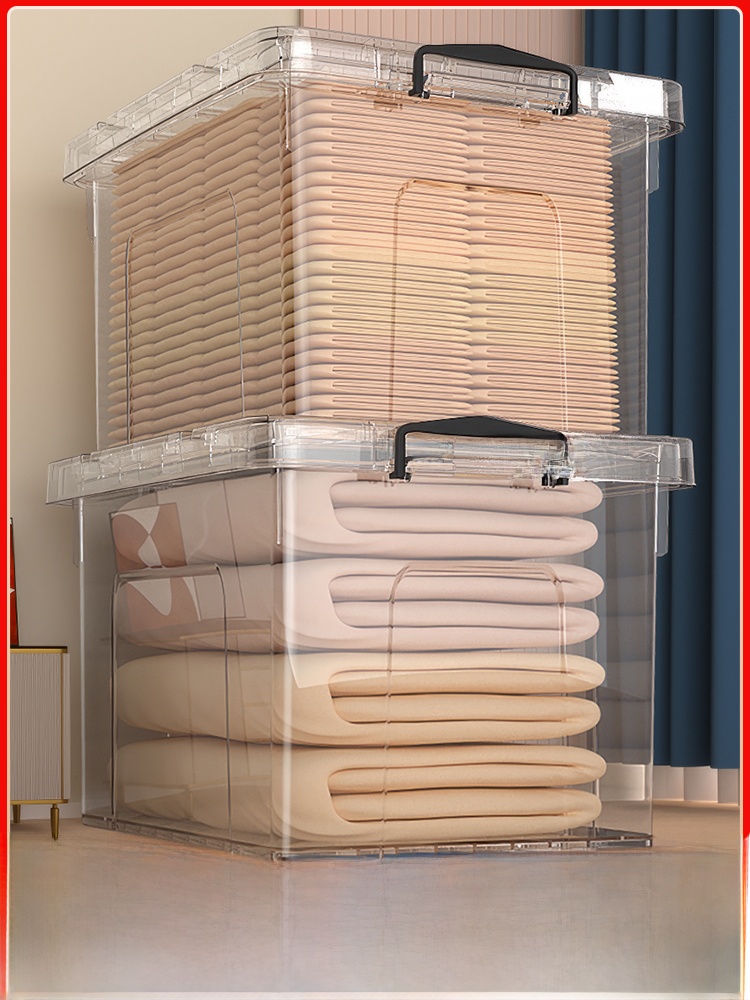 Food Storage Under Bed - Extra Large Capacity Transparent Plastic Storage