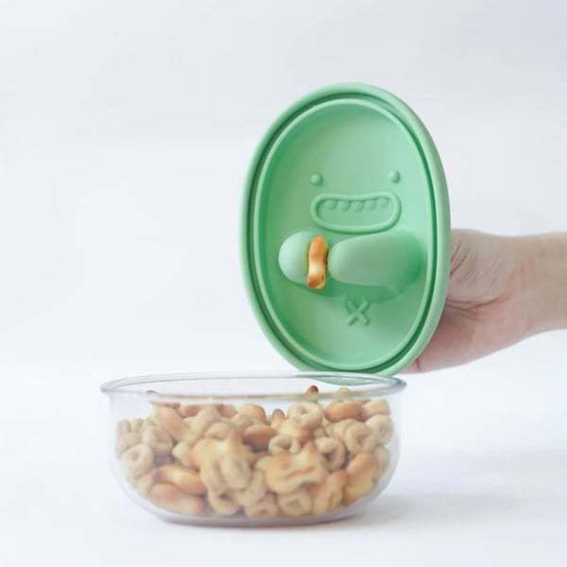 Food Storage Glass Box - Generic No Mess Snack Box Silicone