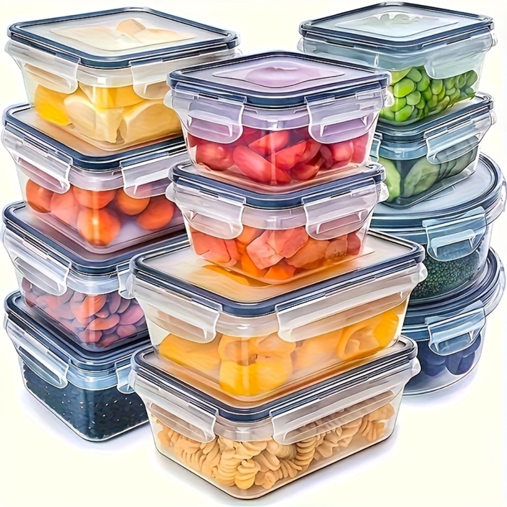 Food Storage Freezer Containers - Set BPA-Free Airtight Food Containers with