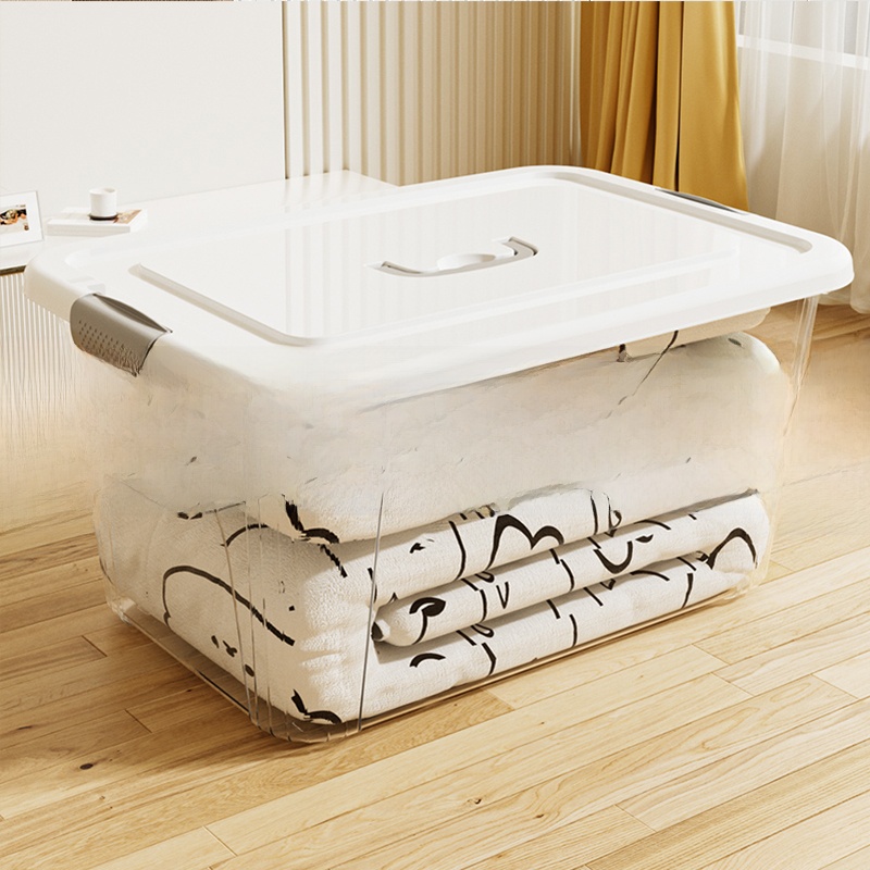 Food Storage Under Bed - Large Transparent Plastic Storage Box Household