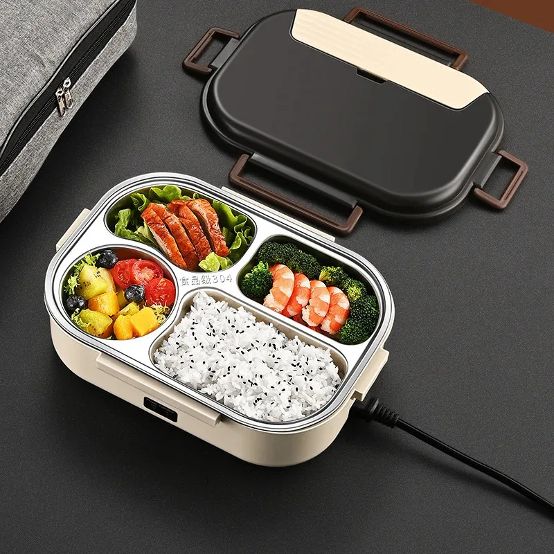 Food Storage Method - Electric Heated Lunch Boxes Stainless Steel