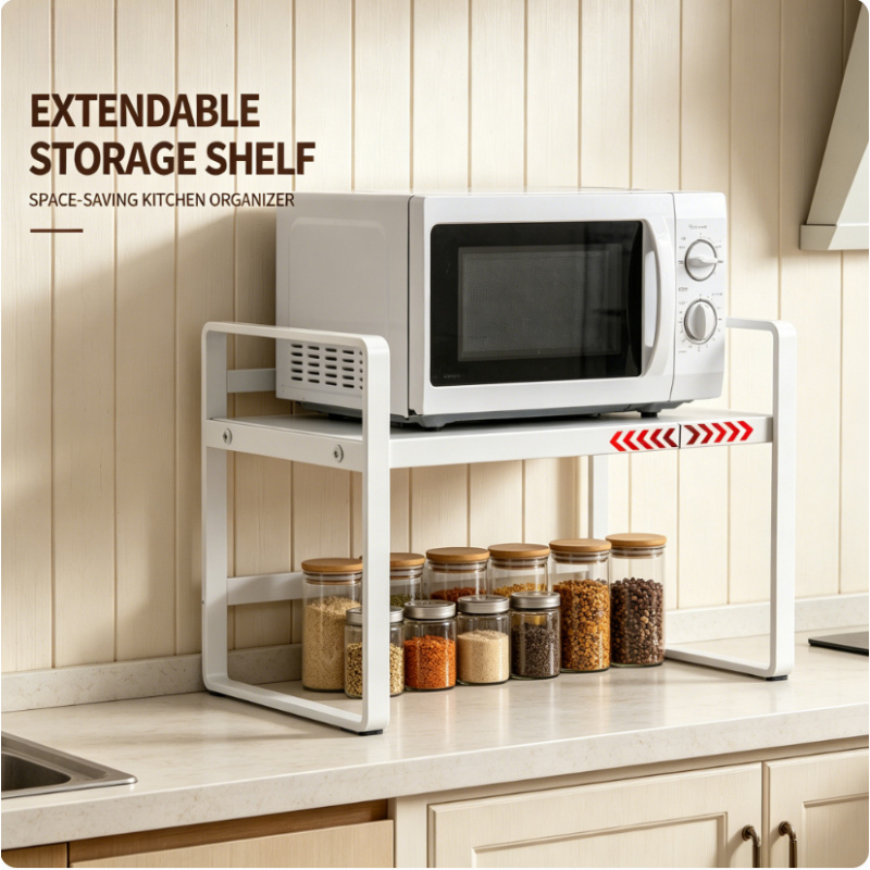 Food Storage Room - Multi Level Expandable Kitchen Cabinet Organizer