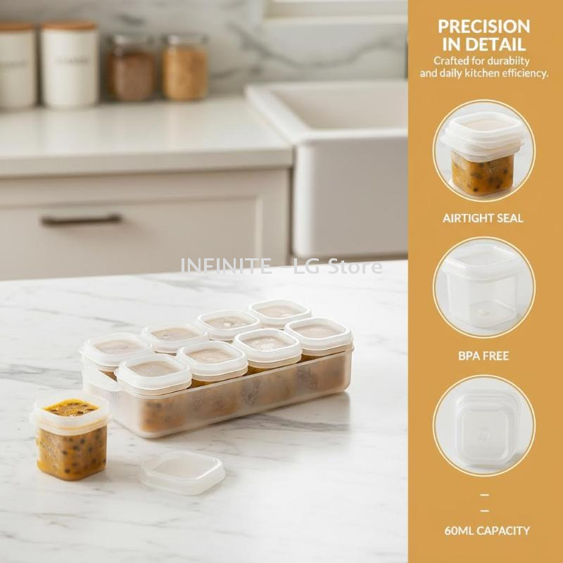 Mini Freezer Box With Lid Sauc - Food Storage Freezer Containers reseña y precio