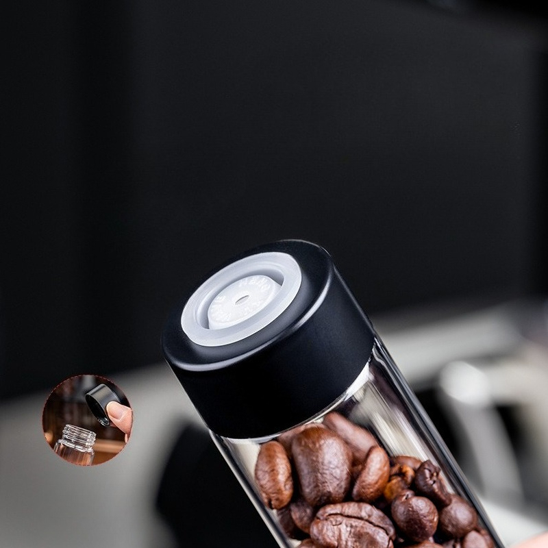 JUSTINLAU Glass Coffee Bean St - Food Storage For Room reseña y precio