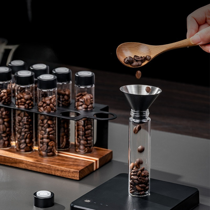 JUSTINLAU Glass Coffee Bean St - Food Storage For Room reseña y precio