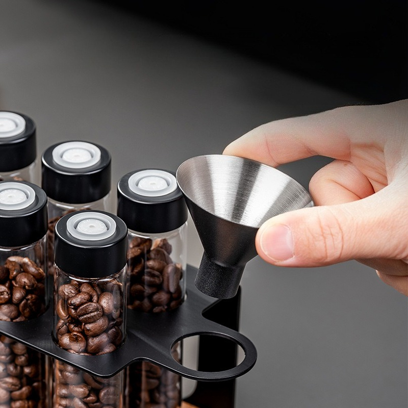 JUSTINLAU Glass Coffee Bean St - Food Storage For Room reseña y precio