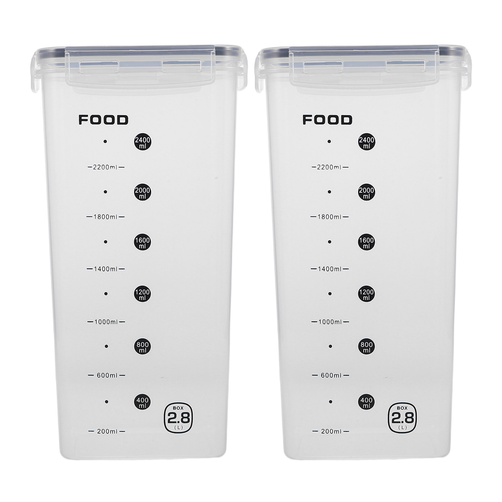 2Pcs Clear Grain Storage Box A - Food Storage Containers Plastic Box reseña y precio