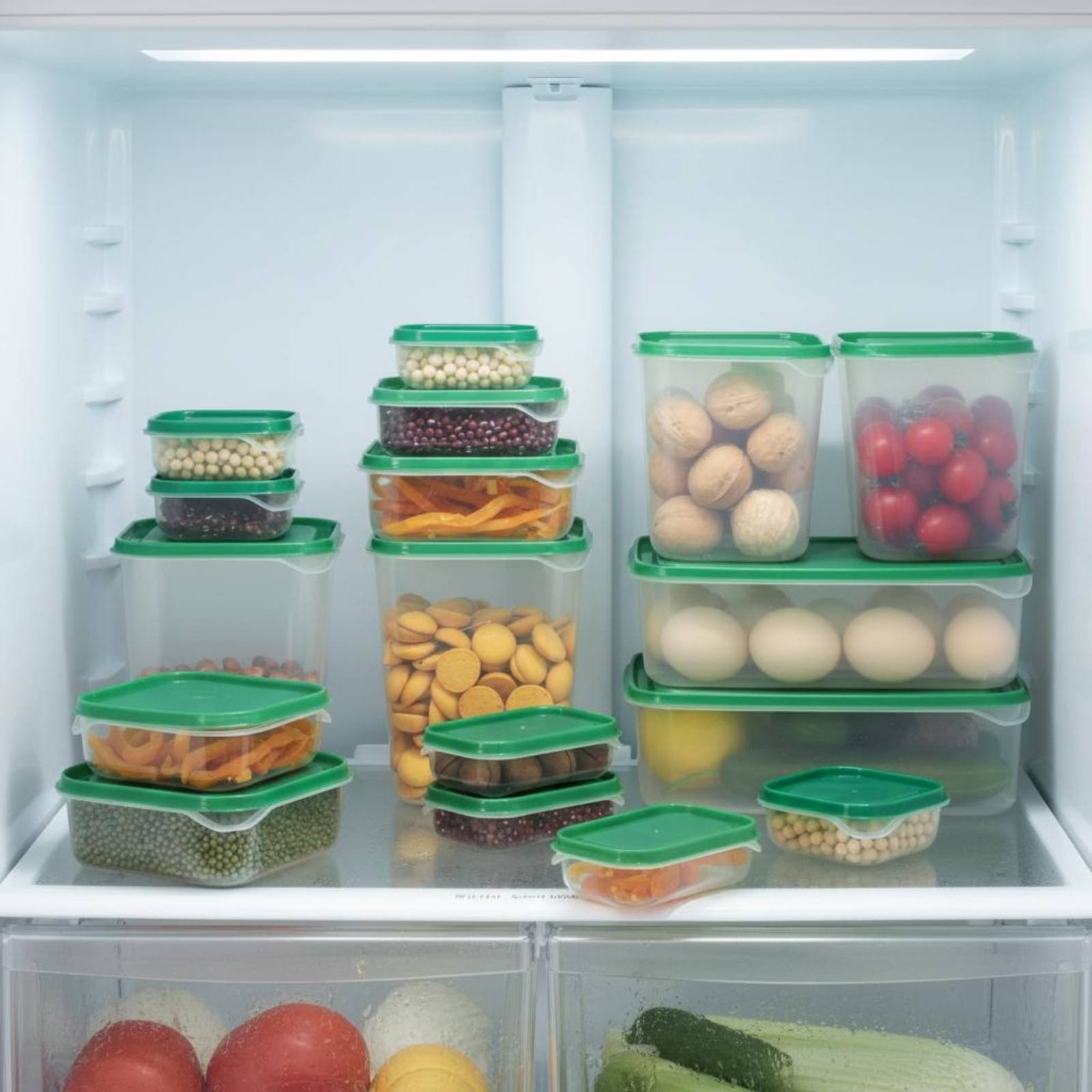 17 Pieces Fridge Storage Box S - Food Storage Containers Plastic Box reseña y precio