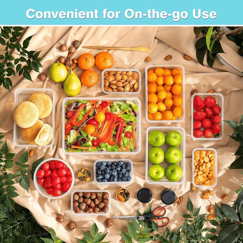 6-Piece Plastic Food Storage C - Food Storage Vegetables reseña y precio