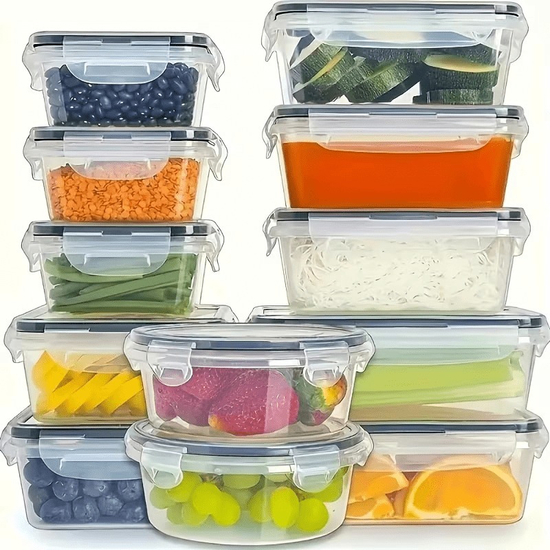 6-Piece Plastic Food Storage C - Food Storage Vegetables reseña y precio
