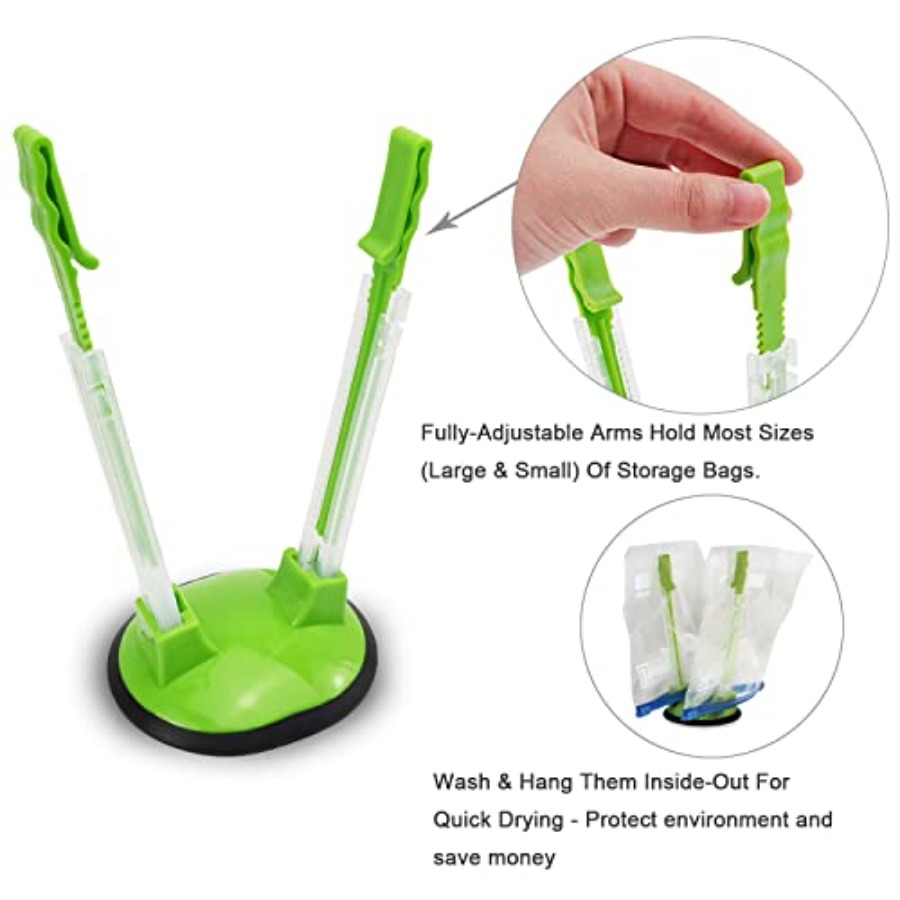 Baggy Rack Hands-Free Clip Foo - Food Storage Rack reseña y precio