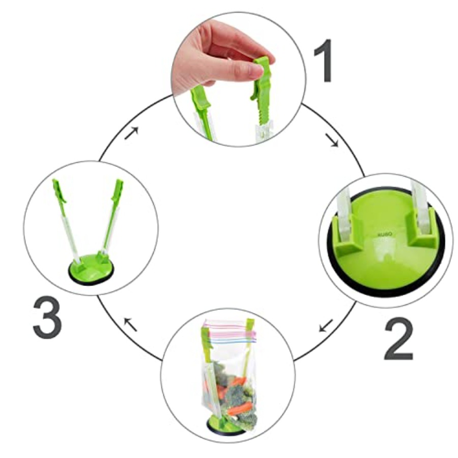 Baggy Rack Hands-Free Clip Foo - Food Storage Rack reseña y precio