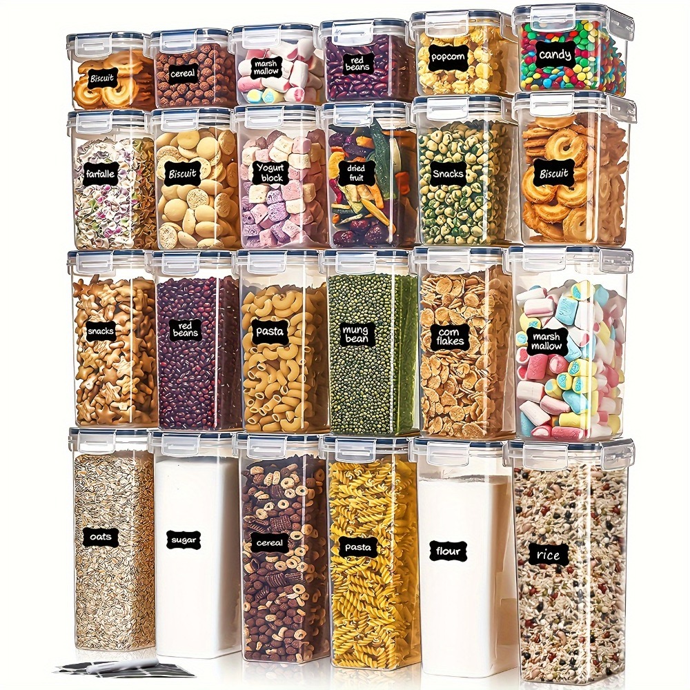 24Pcs Food Storage Containers  - Food Storage Method reseña y precio
