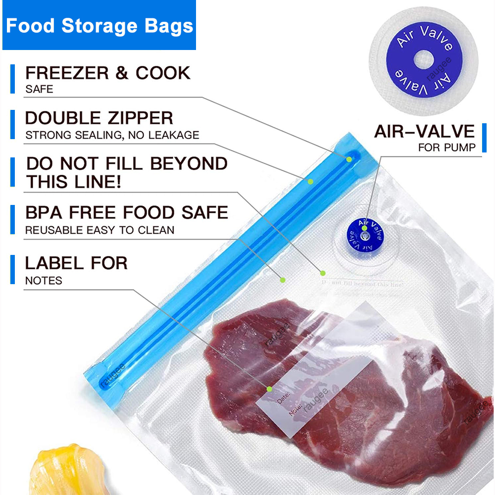 Vacuum Bags Reusable Food Vacu - Food Storage Roll Bags reseña y precio