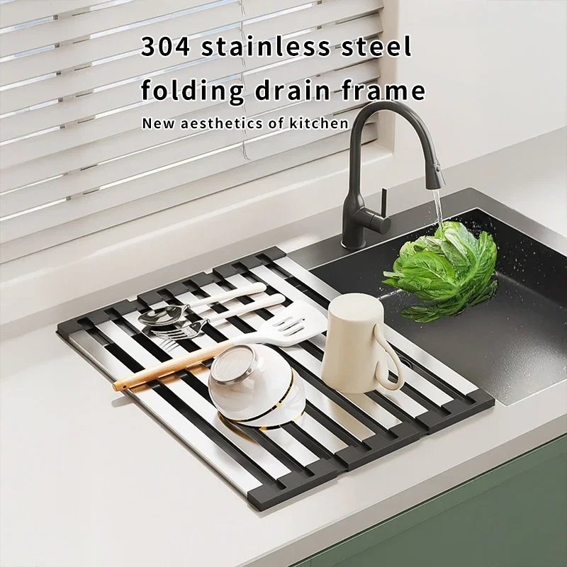 42X32 5cm Stainless Steel Sink - Food Storage Rack reseña y precio