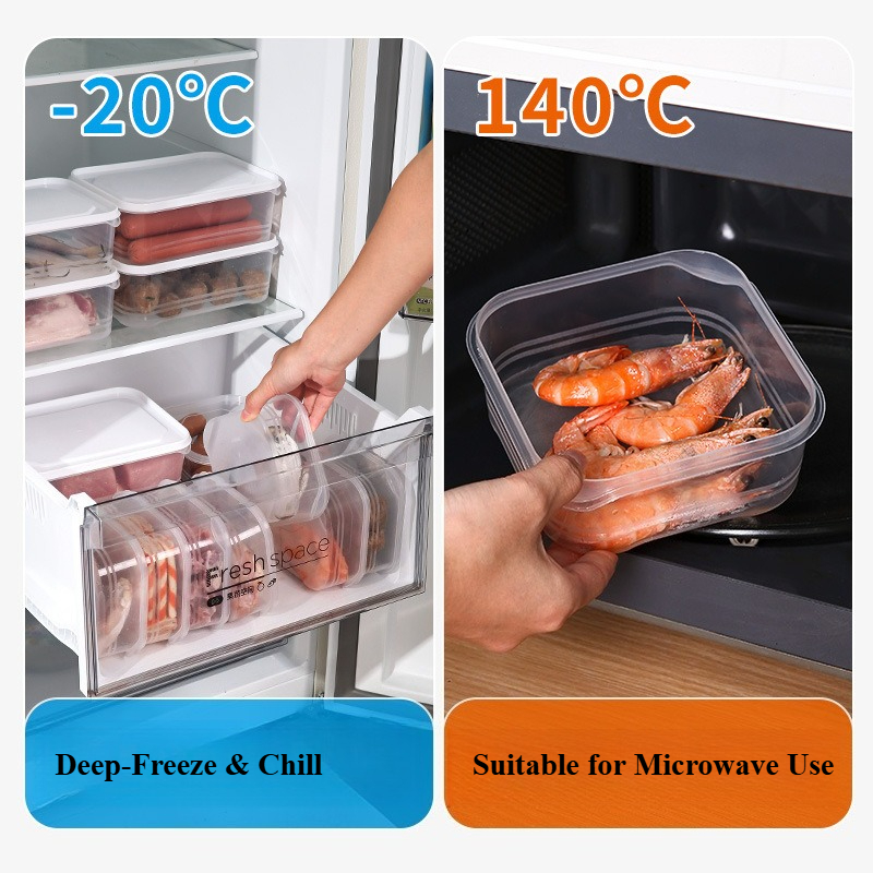 Food-Grade Freezing Container  - Food Storage Containers Plastic Box reseña y precio