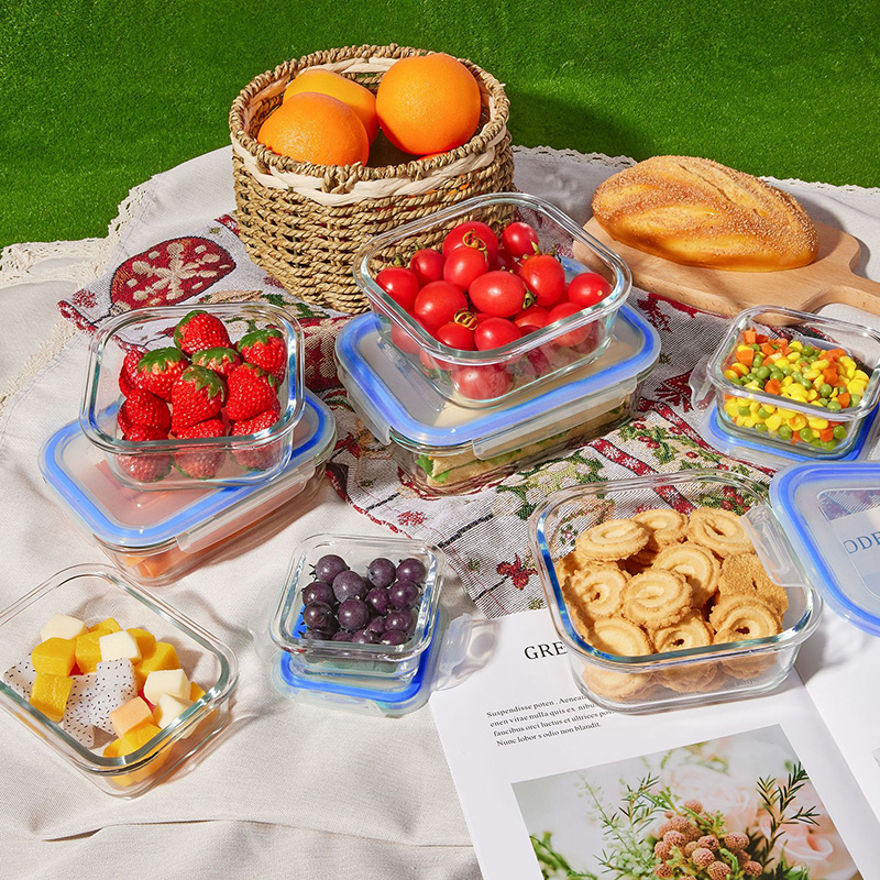 Glass Meal Prep Containers Lun - Food Storage Glass Box reseña y precio