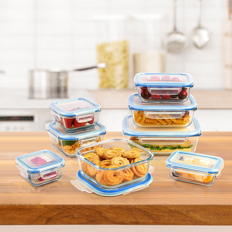 Glass Meal Prep Containers Lun - Food Storage Glass Box reseña y precio