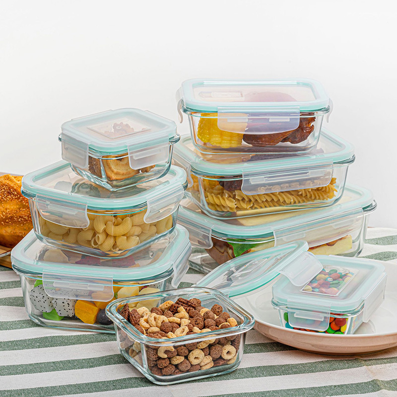 Glass Meal Prep Containers Lun - Food Storage Glass Box reseña y precio