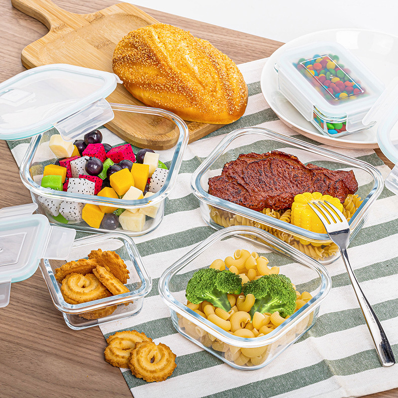 Glass Meal Prep Containers Lun - Food Storage Glass Box reseña y precio