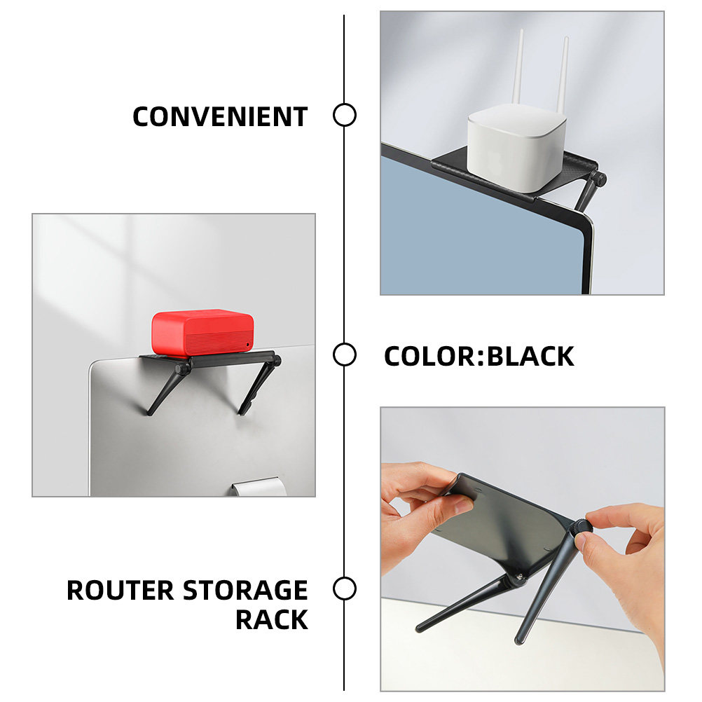 3Pcs Router Storage Rack TV Mo - Food Storage Rack reseña y precio