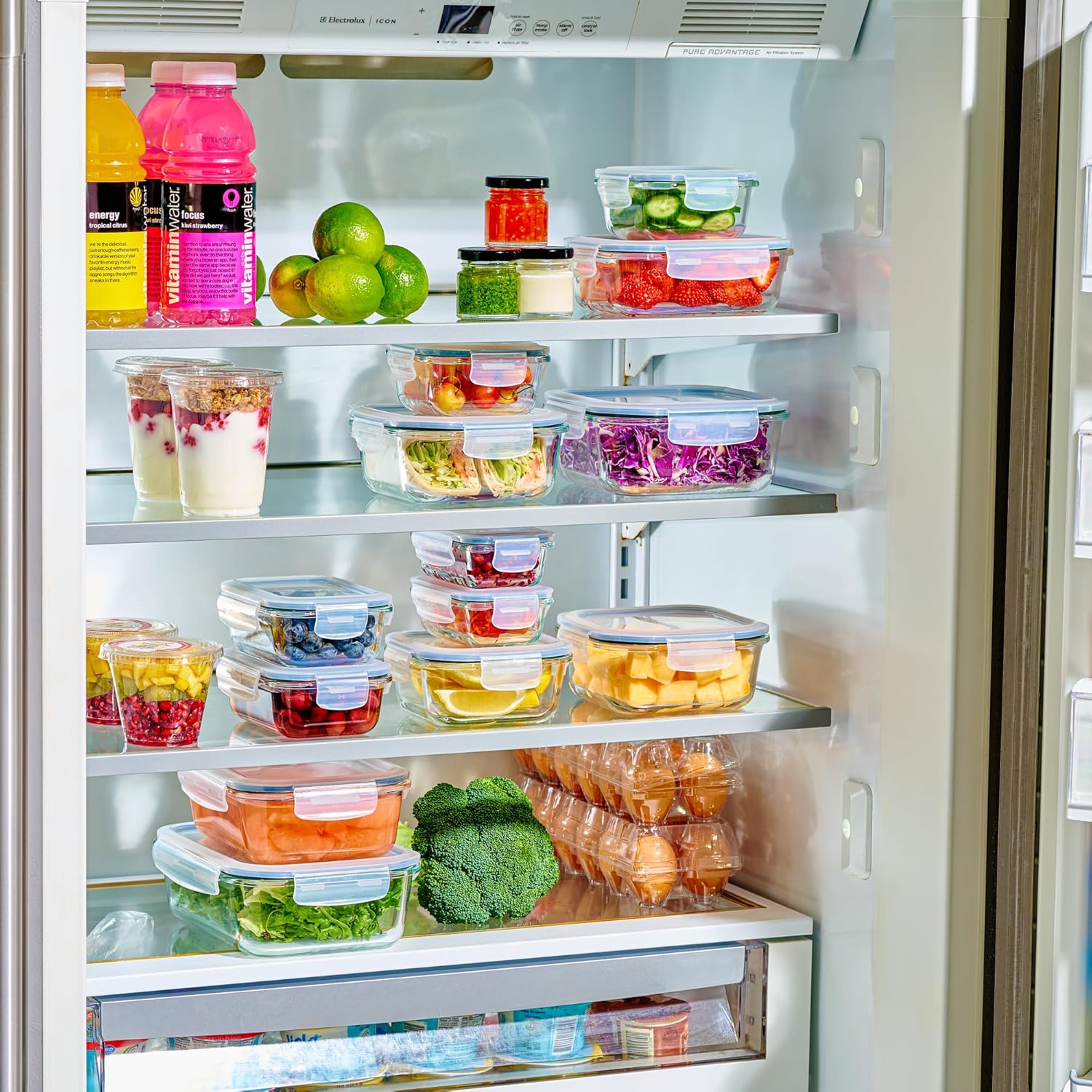 40pc Glass Food Storage Contai - Food Storage Freezer Containers reseña y precio
