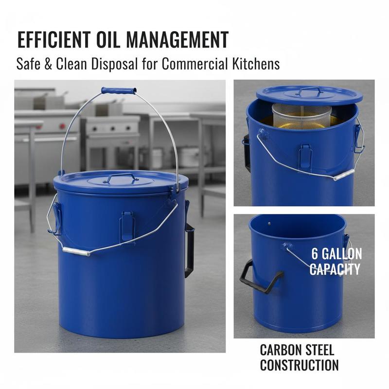 Carbon Steel Oil Storage Pail  - Lock And Lock Food Storage reseña y precio