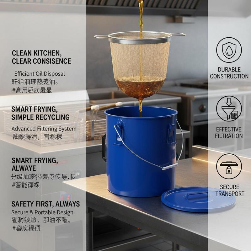 Carbon Steel Oil Storage Pail  - Lock And Lock Food Storage reseña y precio