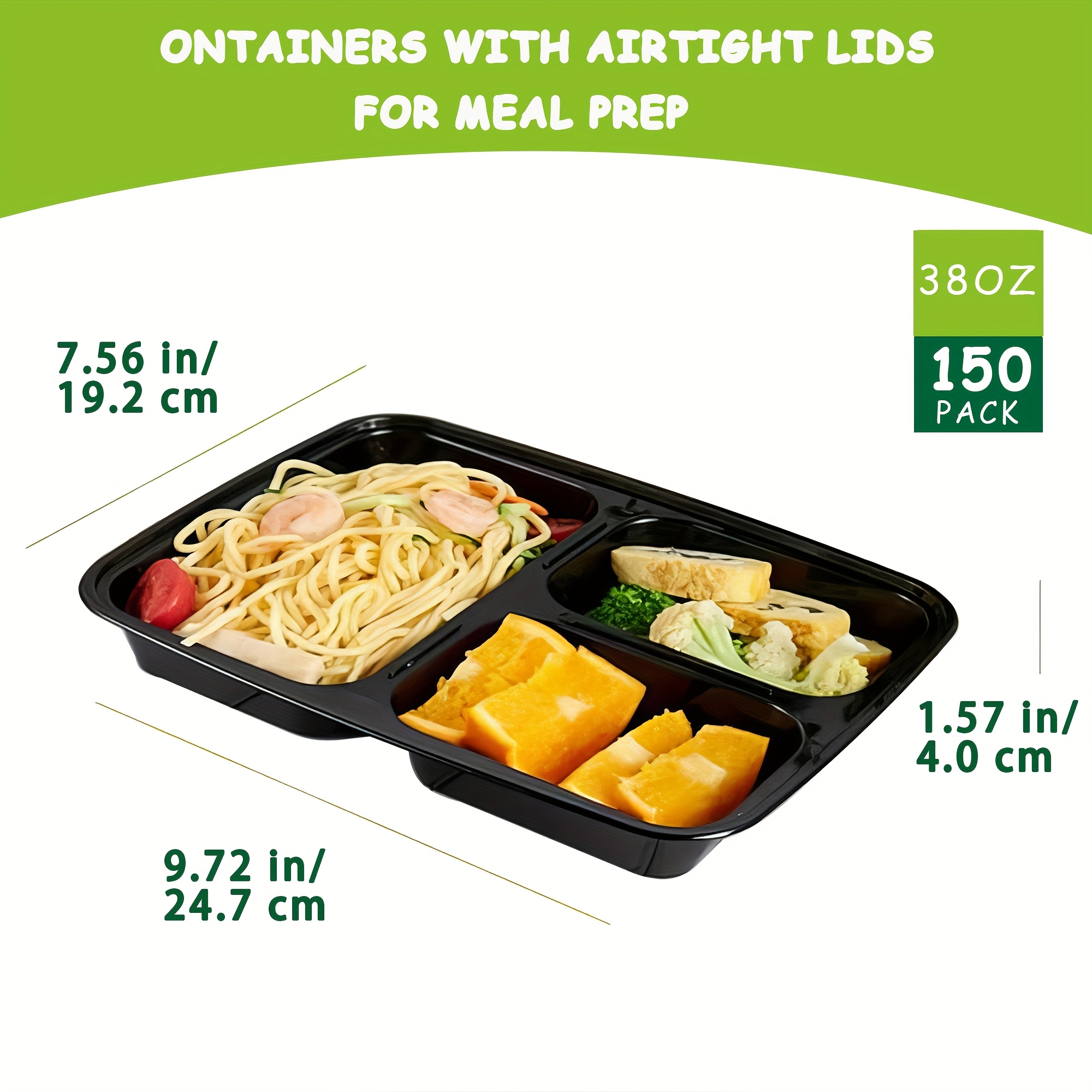 300pcs Meal Prep Containers 15 - Food Storage Freezer Containers reseña y precio