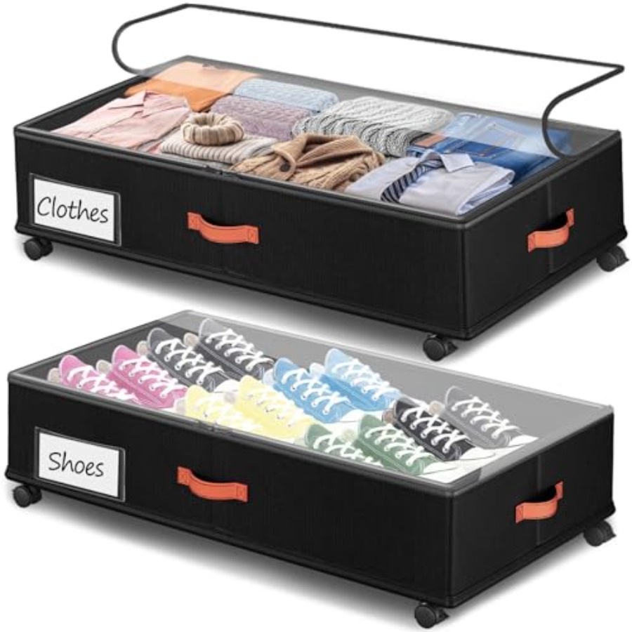 2026Under Bed Storage with Whe - Food Storage Under Bed reseña y precio