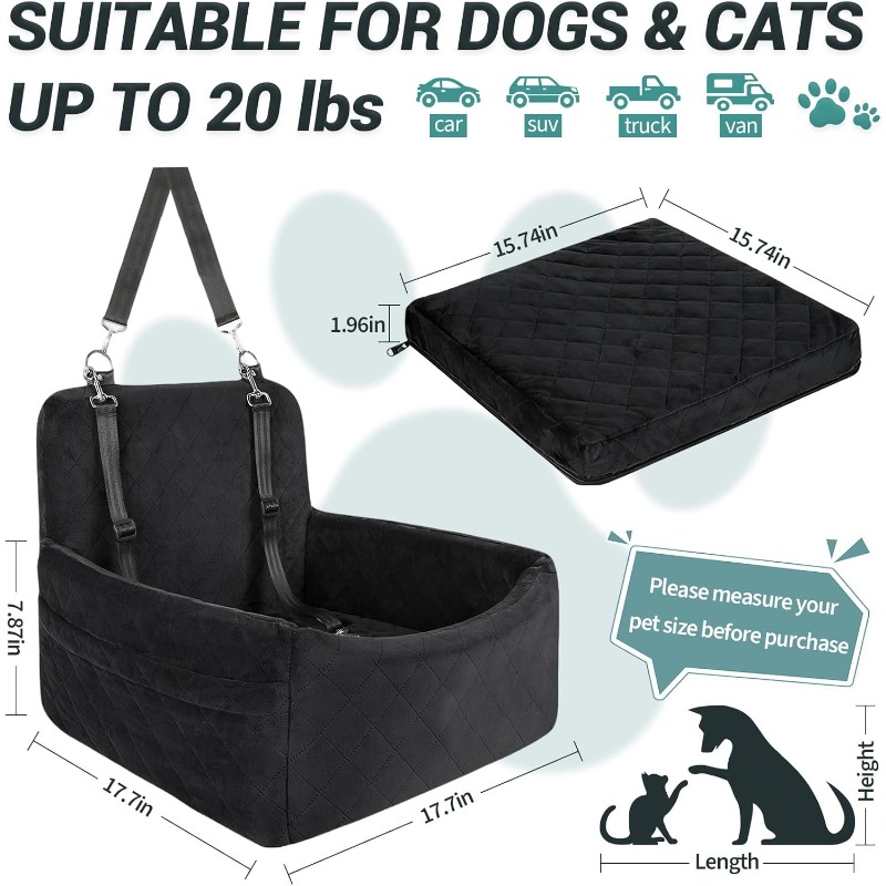 Dog Booster Seat Under 30-35 L - Food Storage Under Bed reseña y precio