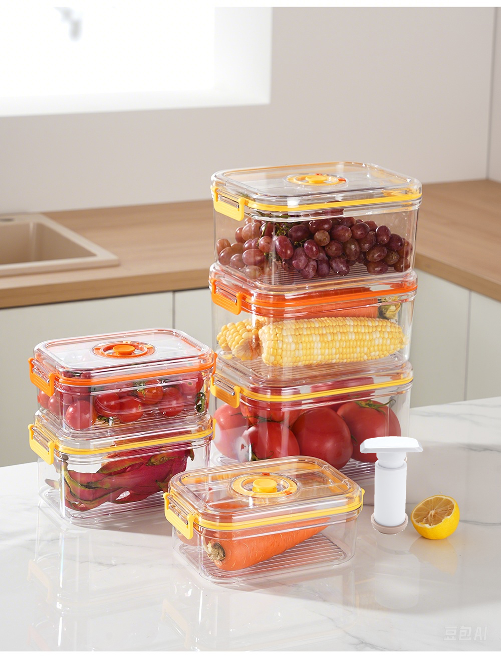 Vacuum Fresh-keeping Box Refri - Food Storage Freezer Containers reseña y precio