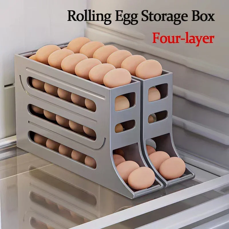Refrigerator Egg Storage Box 4 - Egg Storage Holder reseña y precio