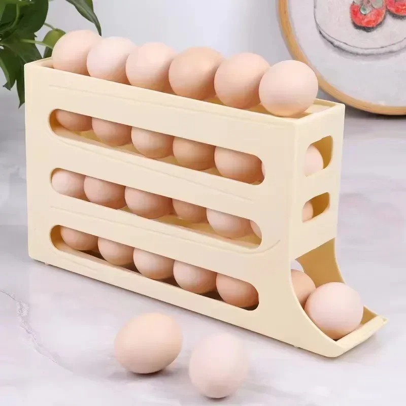 Refrigerator Egg Storage Box 4 - Egg Storage Holder reseña y precio