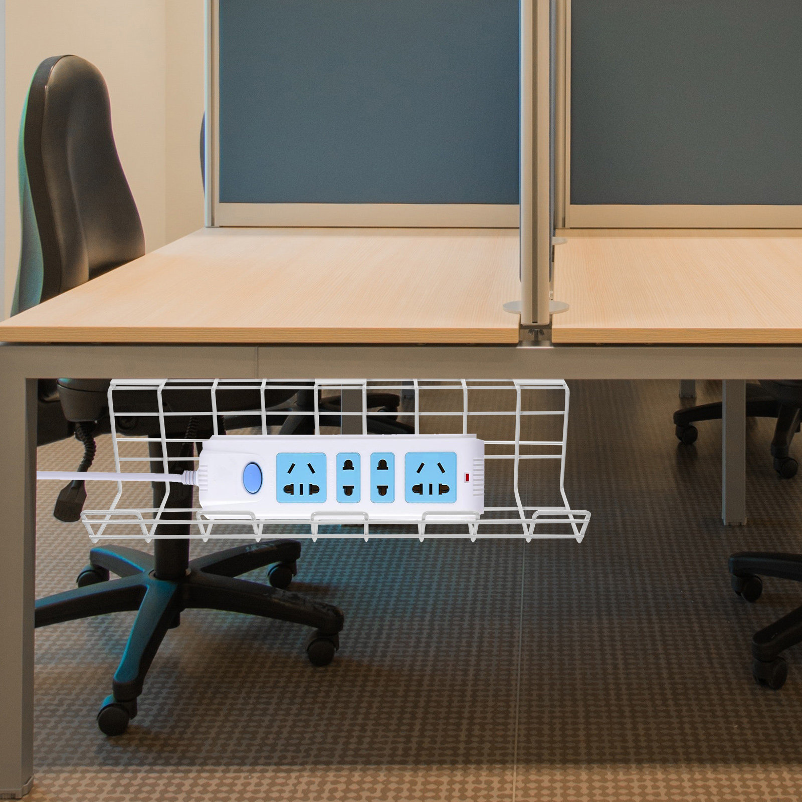 2Pcs Under Desk Cable Manageme - Food Storage Rack reseña y precio
