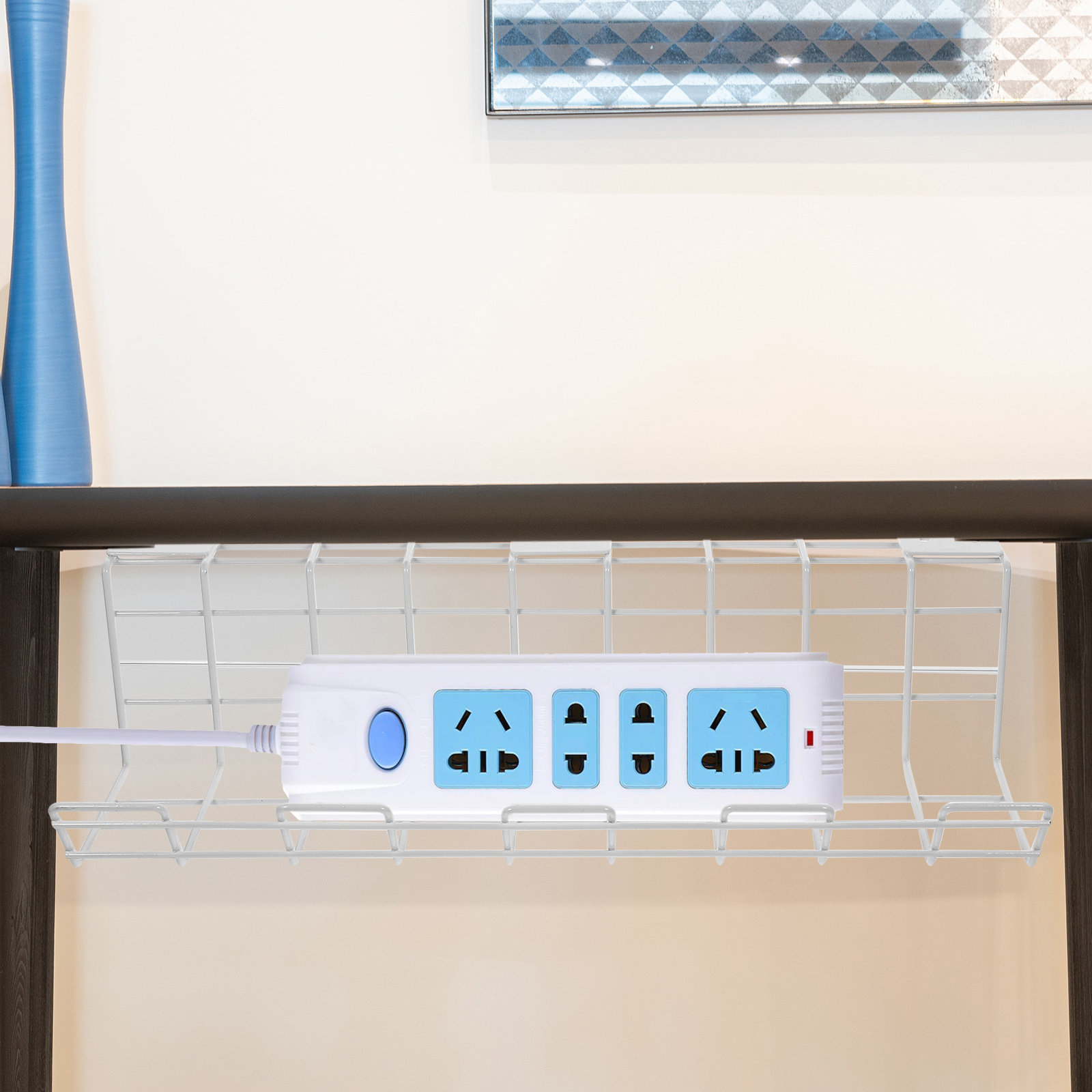 2Pcs Under Desk Cable Manageme - Food Storage Rack reseña y precio