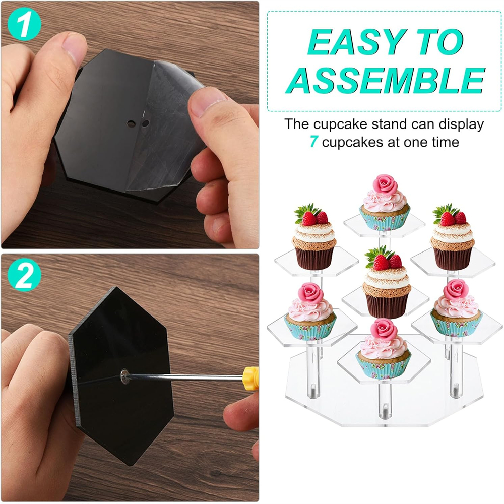7 Tier Acrylic Display Stand W - Food Storage Rack reseña y precio