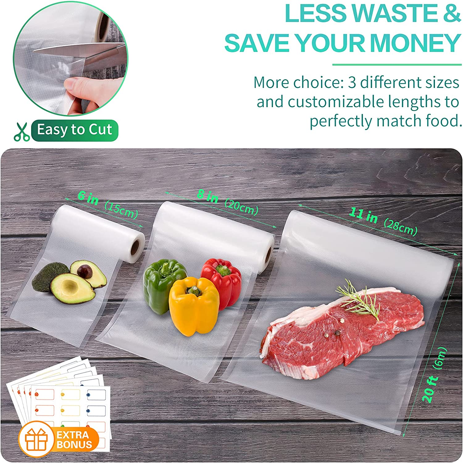 Kitchen Bags For Vacuum Food V - Food Storage Method reseña y precio