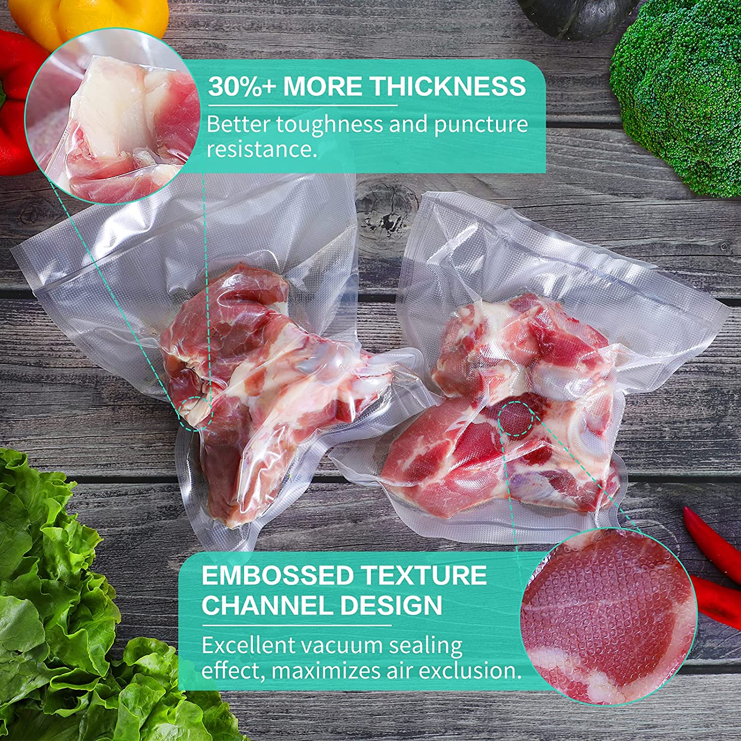 Kitchen Bags For Vacuum Food V - Food Storage Method reseña y precio