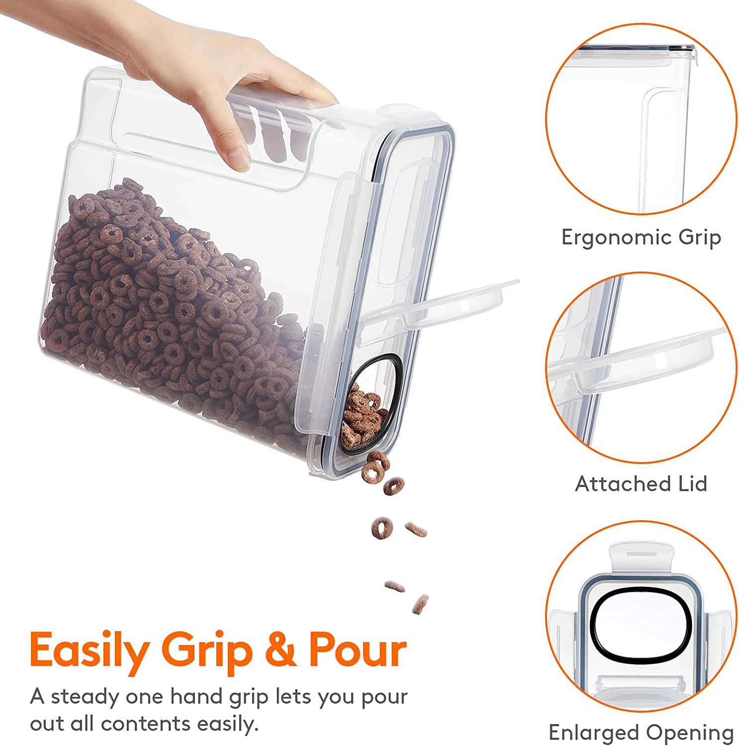 Large (5L) 2/3pcs grain contai - Food Storage Room reseña y precio