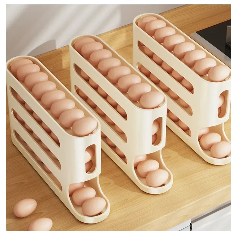 4 Layers Automatic Rolling Egg - Egg Storage Holder reseña y precio