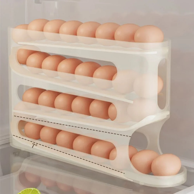 4 Layers Automatic Rolling Egg - Egg Storage Holder reseña y precio