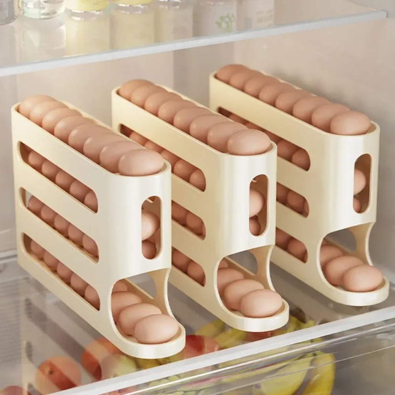 4 Layers Automatic Rolling Egg - Egg Storage Holder reseña y precio