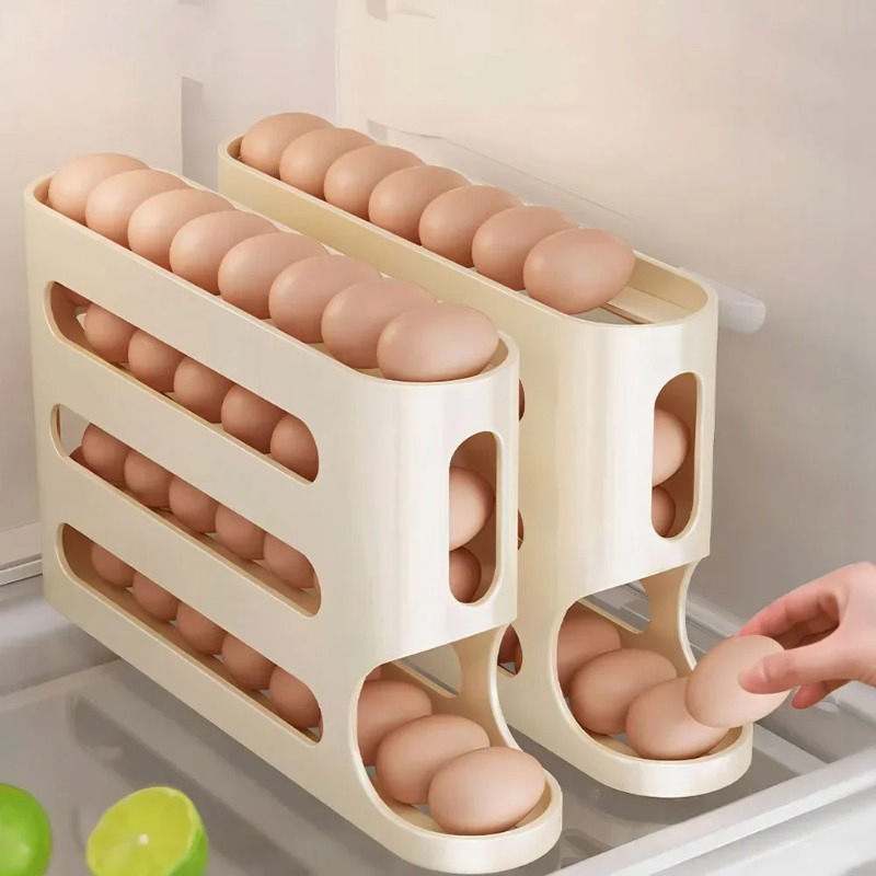4 Layers Automatic Rolling Egg - Egg Storage Holder reseña y precio