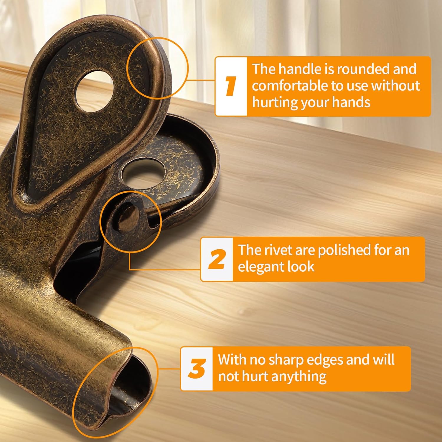Bulldog Clips, 3 Pcs Binder Cl - Food Storage Method reseña y precio