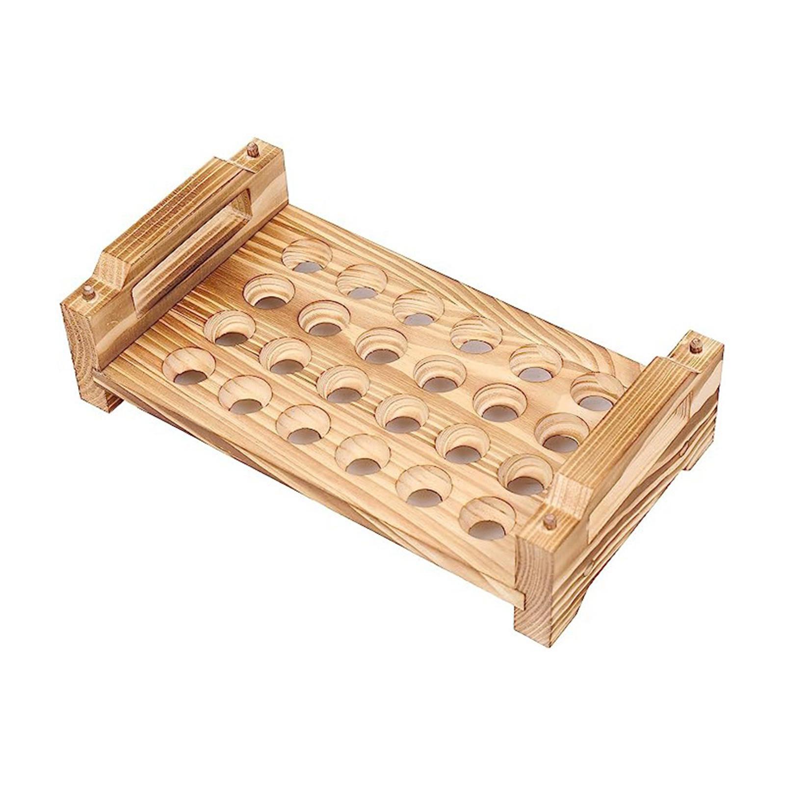 Stackable Wood Egg Holder Rack - Egg Storage Holder reseña y precio