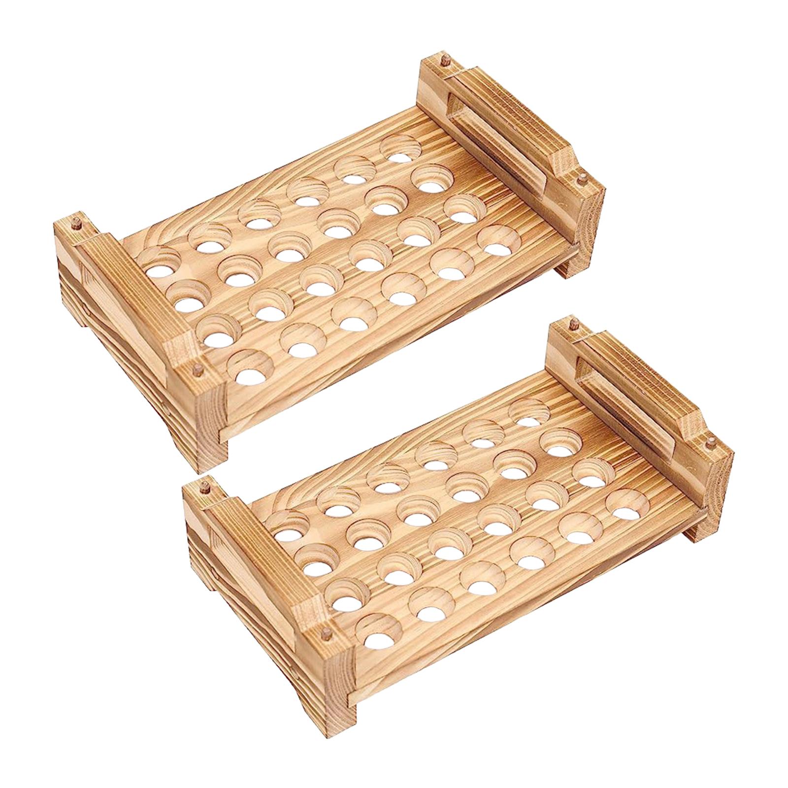 Stackable Wood Egg Holder Rack - Egg Storage Holder reseña y precio