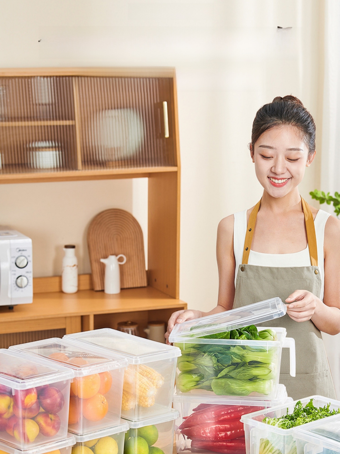 Kitchen Frie Egg Storage Box F - Food Storage Vegetables reseña y precio