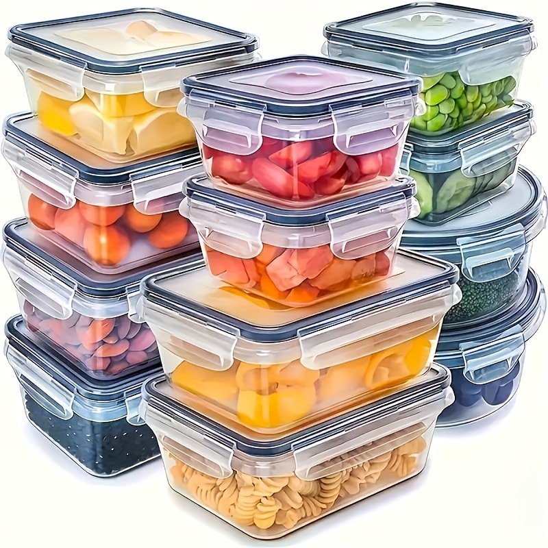 8Pcs Set Includes 4 Containers - Food Storage Freezer Containers reseña y precio